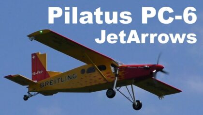 Pilatus PC-6 Turbo Porter JetArrows, giant scale RC turboprop airplane,