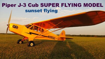 Piper J-3 Cub SUPER FLYING MODEL | scale RC airplane