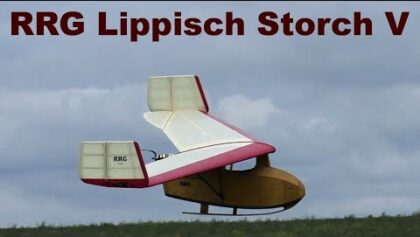 RRG Lippisch Storch V, scale RC flying wing, hand launch,