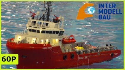 STUNNING RC MODEL SCALE OFFSHORE SHIP IN ACTION – INTERMODELLBAU