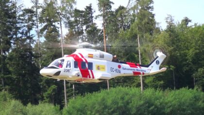 Salva Maritimo Agusta Westland aw139 RC Scale Electric Model Helicopter