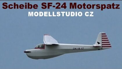 Scheibe SF-24 Motorspatz, scale RC motor glider, Nesvacily 2020