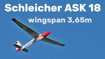 Schleicher ASK 18 | 3,65m scale RC glider | 4K