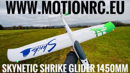 Skynetic Shrike Glider 1450mm PNP REVIEW+SETTINGS – www.motionrc.eu