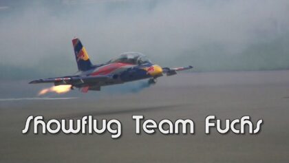 Smoke on! Show Flight Team Fuchs at Jet WM Meiringen