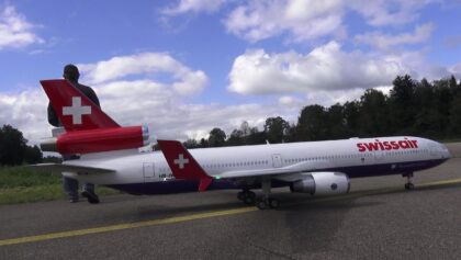 The Last flying Swissair MD11 Scale RC Airliner Turbine Model