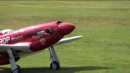 Turboprop CARF P-51 converted to “Red Baron” Reno Racer alias