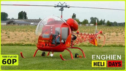 XXL HELIFISCHERS ELECTRICAL BELL 47G FLIGHT DEMONSTRATION | HELIDAYS ENGHIEN