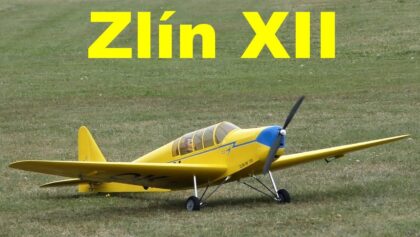 Zlin XII, scale RC airplane, Nesvacily 2020