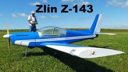 Zlin Z-143 | giant scale RC airplane | 4K |
