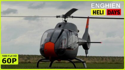 BEAUTFUL XXL TURBINE EUROCOPTER EC120 FLIGHT DEMO | HELIDAYS ENGHIEN
