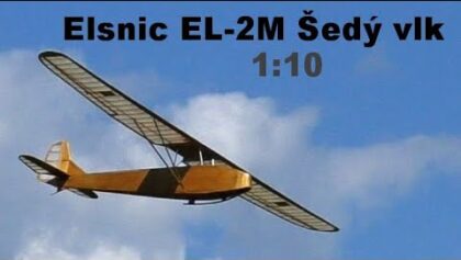 Elsnic EL-2M Sedy vlk | mini scale (1:10) RC glider