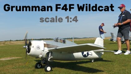 Grumman F4F Wildcat | 1:4 scale RC airplane | 4K