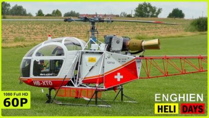HUGHE XXL TURBINE LAMA SA-315B FLIGHT DEMO | HELIDAYS ENGHIEN