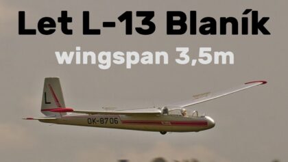 Let L-13 Blaník | 3,5m scale RC glider | 4K