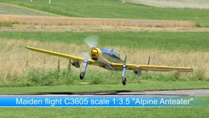 “Maiden flight” C3605 Thomas Hoffmann 1:3,5 3950 mm
