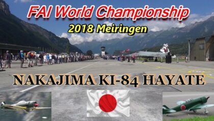 Nakajima KI-84 Hayate RC scale model airplane team Japan