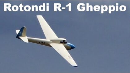 Rotondi R-1 Gheppio, scale RC glider, Rokytnice 2020