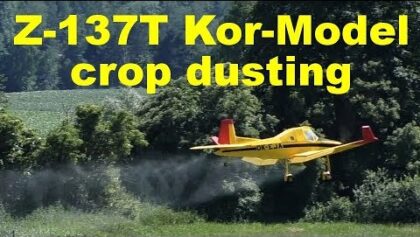 Zlin Z-137T Kor-Model, RC crop dusting plane, Jiricka Show 2019