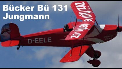 Bücker Bü 131 Jungmann aerobatics, Airshow Breclav 2018