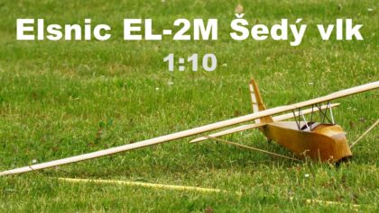 Elsnic EL-2M Sedy vlk | mini scale (1:10) RC glider