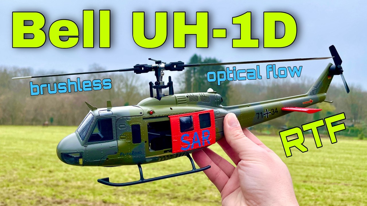 Modélisme Aviation Hélicoptère RC Bell UH-1D SAR - Prêt à Voler Hélicoptère Rc Bell Uh-1d (sar) Rtf Aircraft