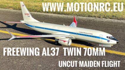 Freewing AL37 twin 70mm (NASA 737-800) – MAIDEN FLIGHT