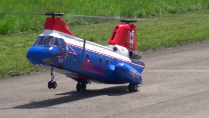 Heiko and Bernd Fischer with 2x “Seaknight” CH46 Scale RC