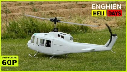 MAIDEN FLIGHT OF A ELECTRICAL RC BELL UH-1D | HELIDAYS