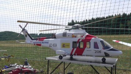 R/C Helicopter Agusta AW139 Spain Rescue Scale Model