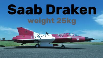 SAAB DRAKEN | giant scale jet turbine RC model |