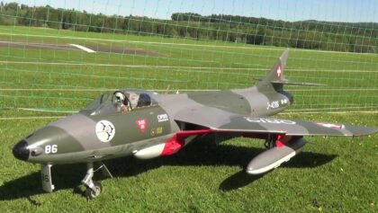 Swiss Air Force Hawker Hunter Mk.58 Turbine RC Jet Scale