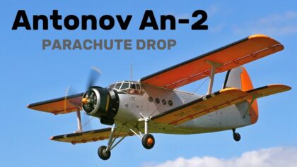 Antonov An-2 PARACHUTE DROP | 4K | Airshow Breclav 2024