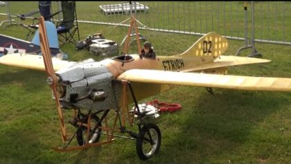Huge R/C Oldtimer Etrich Taube/Dove D2 Airplane from 1910 in