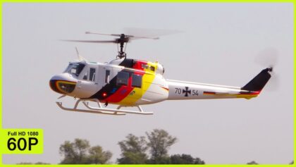 RAINER VETTER FLYING HIS TURBINE BELL UH-1D
