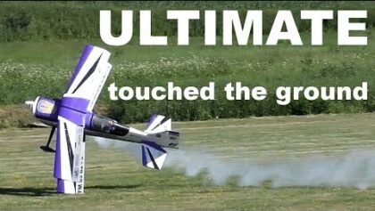Ultimate RC biplane, pilot Jiri Jarolimek touched the ground, 2019