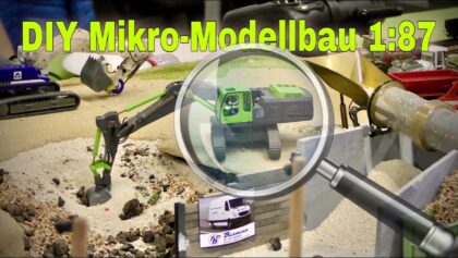 DIY RC Mikromodellbau | Maßstab 1:87 | Bagger sortiert Kies