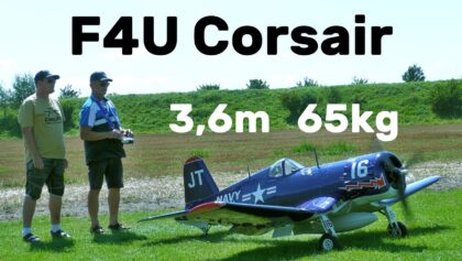 F4U Corsair | 65kg 3,6m scale RC airplane | 4K