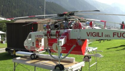 Italien Fire fighter Scale Turbine Model Helicopter Sikorsky Sky-Crane S-64F