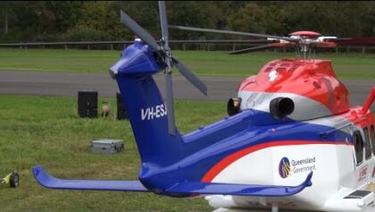 Queensland Emergency Augusta Westland AW-139 turbine Scale Helicopter