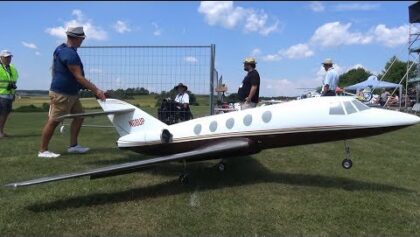 RC Airlinermeeting 2x Business Jet’s Dassault Falcon 20 and Citation