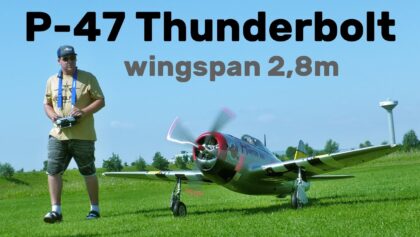Republic P-47 Thunderbolt | 2,8m scale RC airplane | 4K