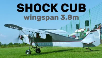 SHOCK CUB | 3,8m giant scale RC airplane | 4K