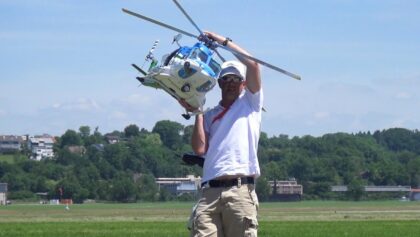 Snowy Hydro SouthCare RC Scale electric Model BELL 412SP Helicopter