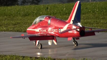 turbine powered Red Arrows Hawk