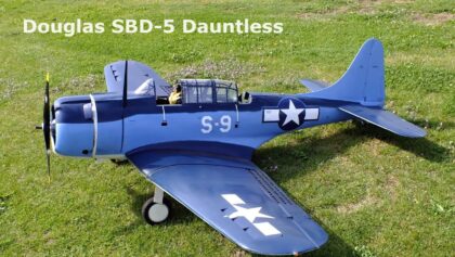 Douglas SBD Dauntless, giant scale RC airplane, 2016