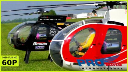 2X XXL HUGHES 500 FROM WITTE HELICOPTER AT JETCAT DEMO