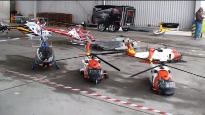 3x Scale R/C Helicopter MH-60T Jayhawk U.S Coast Guard one