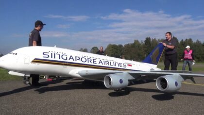 Airbus A-380 RC Homebuild 4x Turbine Model Airliner Scale Singapore