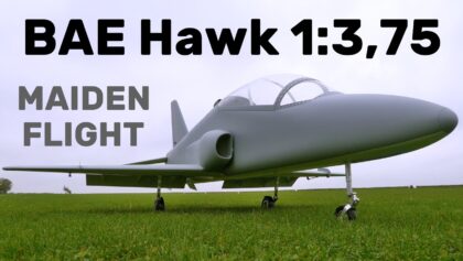 BAE Hawk 1:3.75 | MAIDEN FLIGHT | 2,5m giant scale